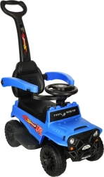 Ride-on push off-road car with sounds and lights, blue