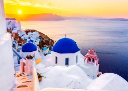 Enjoy Puzzle – Sunrise over Santorini, Greece (1000 pieces)