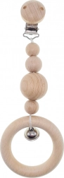 HESS verižica za voziček z zvončkom – naravna, kratka