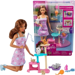 Barbie Katzenpflegerin Kitty Condo – Haustierspiel von MATTEL