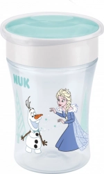 Detský hrnček NUK Mini Magic 360° s viečkom Frozen Elsa 230 ml