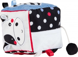 Sensory plush cube midi 10 cm – tiger and cow