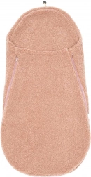 Baby footmuff for car seat and stroller, pink