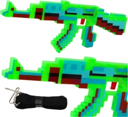 Pixel Rifle with Sound and Light Effects Green 39 cm