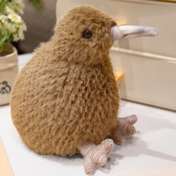 plush kiwi bird 17 cm – light brown cuddle buddy and decor