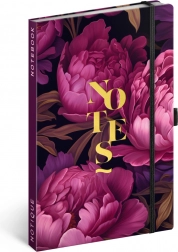 NOTIQUE Notebook Purple Flowers, Ruled