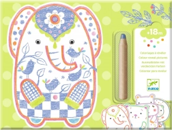 Maľovanie s prekvapením Divoké zvieratá Djeco