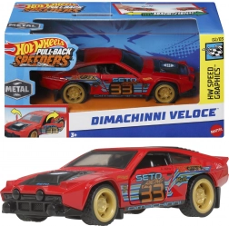 Hot Wheels Pull-Back Speeders Dimachinni Veloce autó 1:43