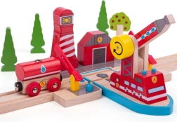 Wooden Rescuers Set Bigjigs Rail Firefighters