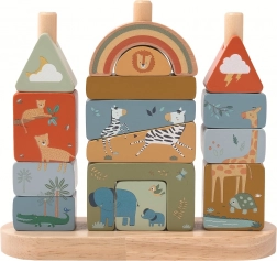 2kids toys safari drvene kocke za slaganje na štap