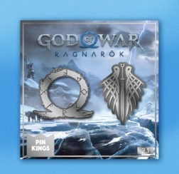 Badges God of War Ragnarök – set de 2 badges métalliques