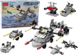 Blocs de construction Hélicoptère 6-en-1 Set d’engins de bricolage 117 pièces.