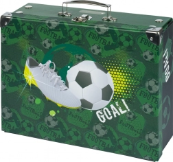 Összecsukható iskolai kis bőrönd focis motívummal BAAGL