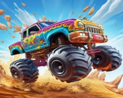 Diamond painting Monster Truck 30 × 40 cm