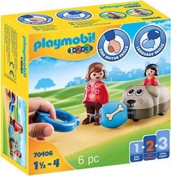 Playmobil Puppy on Wheels – Cart, Figures and Bricks