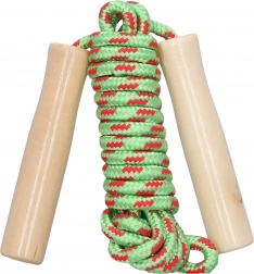 Ugrókötél fa markolattal, 250 cm