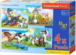 Castorland puzzle Állati anyukák és kölykök