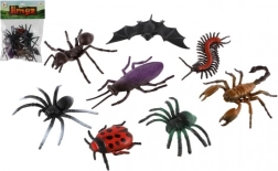 set of plastic insect models 8 pcs (7–12 cm) in a bag