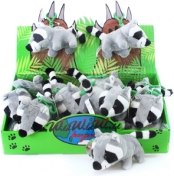 Plüss mosómedve kulcstartó 14 cm