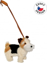 MaDe Dog Foxterrier with Leash and Sound