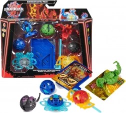 Bakugan Battle Pack Special Attack Nillious and Mantid + Bruiser, Octogan, Trox – battle set with spinner