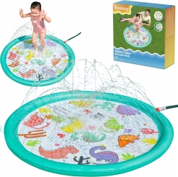 Inflatable water play mat with fountain 122 cm dinosaurs BESTWAY