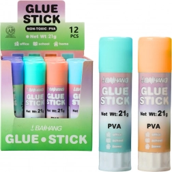 Kantoor- en schoollijmstift pastelkleurig 21 g