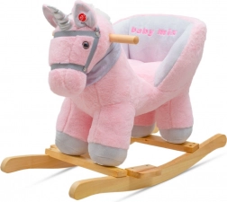 Rocking plush unicorn with melody BABY MIX, pink