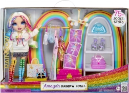 Rainbow High wardrobe with doll and fashion accessories
