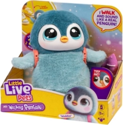pinguino di peluche interattivo little live pets – il mio pinguino che cammina