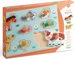 DJECO vstavljanka puzzle živali s kmetije