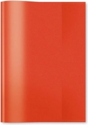 Red transparent cover for A4 notebook