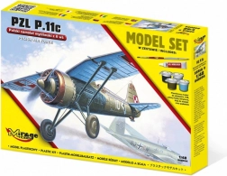 PZL P.11c jachtvliegtuig 1:48 plastic model