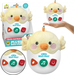 Pulcino tremolante interattivo con luci e suoni giallo