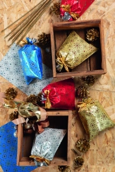 Cellophane Bag with Snowflake Design 20x32 cm