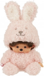 bambola Monchhichi con design da coniglietto 16 cm