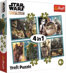 Puzzle 4-in-1 MANDALORIAN and His World (35–70 pieces) TREFL