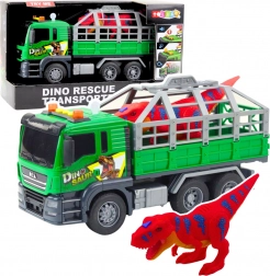 Dinosaur Transport Truck with Lights and Sounds 1:10 – Green