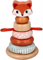 Tårn med stabling med ræv motiv