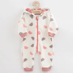 Niemowlęcy dresowy kombinezon różowy NEW BABY Little One