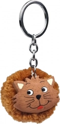 2KIDS TOYS portachiavi in legno con pompon – gatto