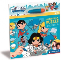 Clementoni Puzzle with Water Painting: DC Super Friends 15 Pieces