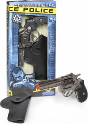 Police metal revolver with holster Gonher