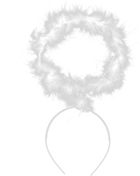 Cerchietto con aureola angelica