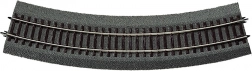 ROCO rail courbe R4 avec ballast H0