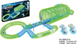 Pista da corsa luminosa al buio, 85 pezzi