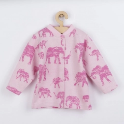 Baby jacket BABY SERVICE Elephants pink