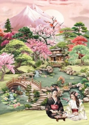 Tea Garden Puzzle 1000 Pieces MAGNOLIA