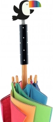 Kinderparaplu met toekan – regenboogdesign Andy Westface