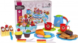 Set di compleanno per bambini con torta e servizio da tè – Blu